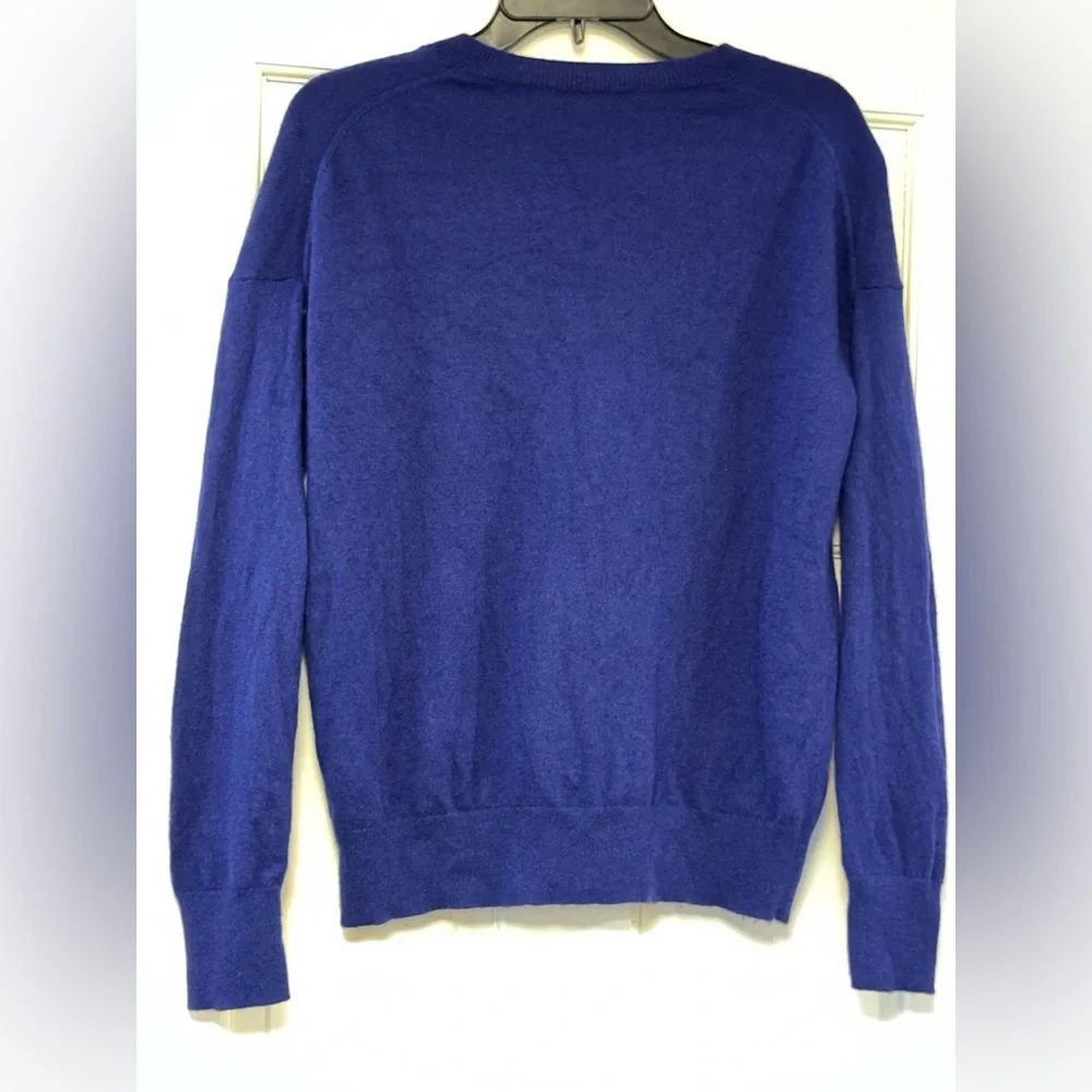 Nordstrom V-Neck Cashmere Sweater - Deep‎ Blue
